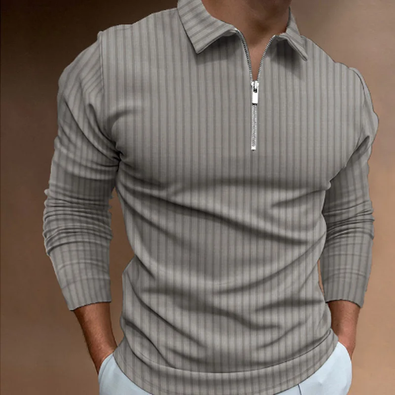 Men'S Polo Formal Wear - Erkek İlkbahar ve Sonbahar Uzun Kollu