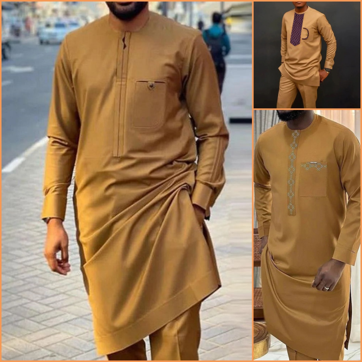 Men'S Formal Wear For A Wedding - 2024 yeni afrika geleneksel erkek Set