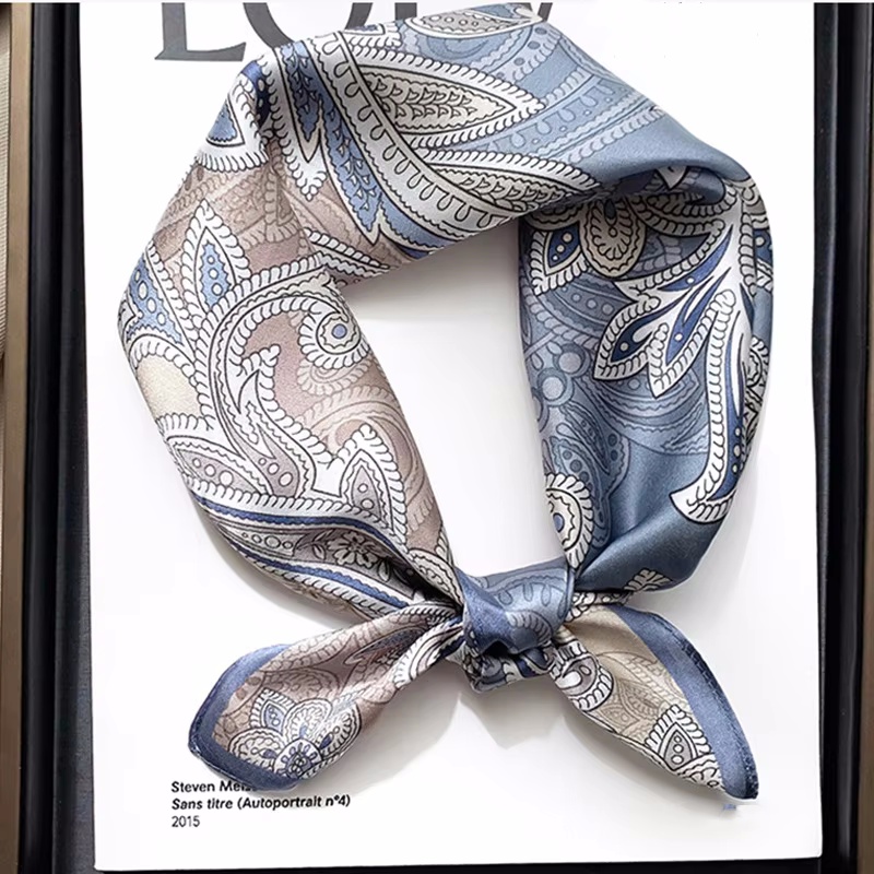 Silk Tie Woven - Kadınlar 70*70cm Kare İpek Eşarp/Eşarplar Lüks