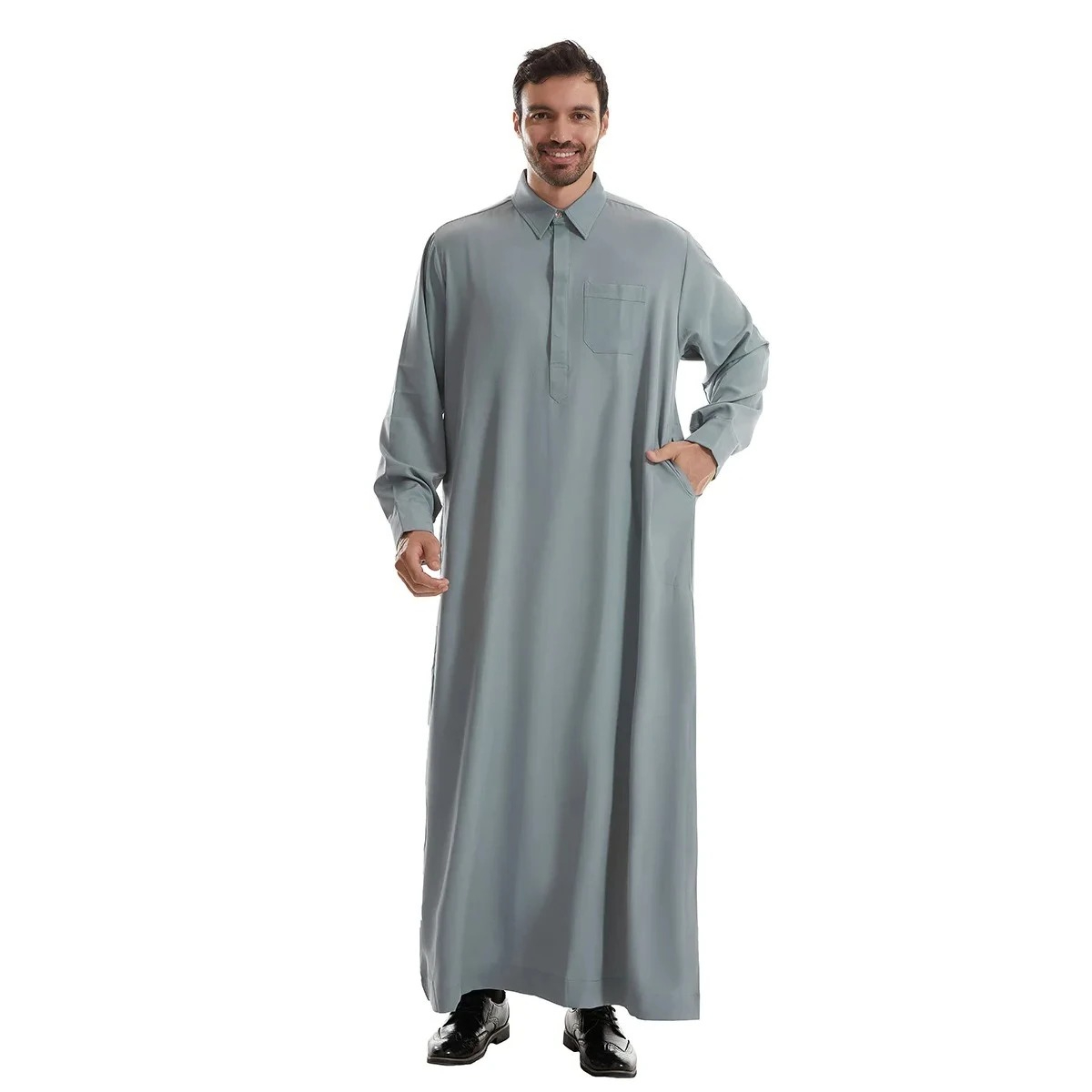 Men Formal Wear Dubai - Erkekler için Jubba Thobe Uzun Gömlek