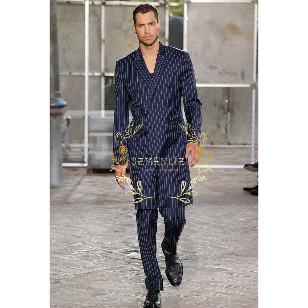 Men Formal Wear Blue - Resmi Erkek Takımı 2 Parça Lacivert