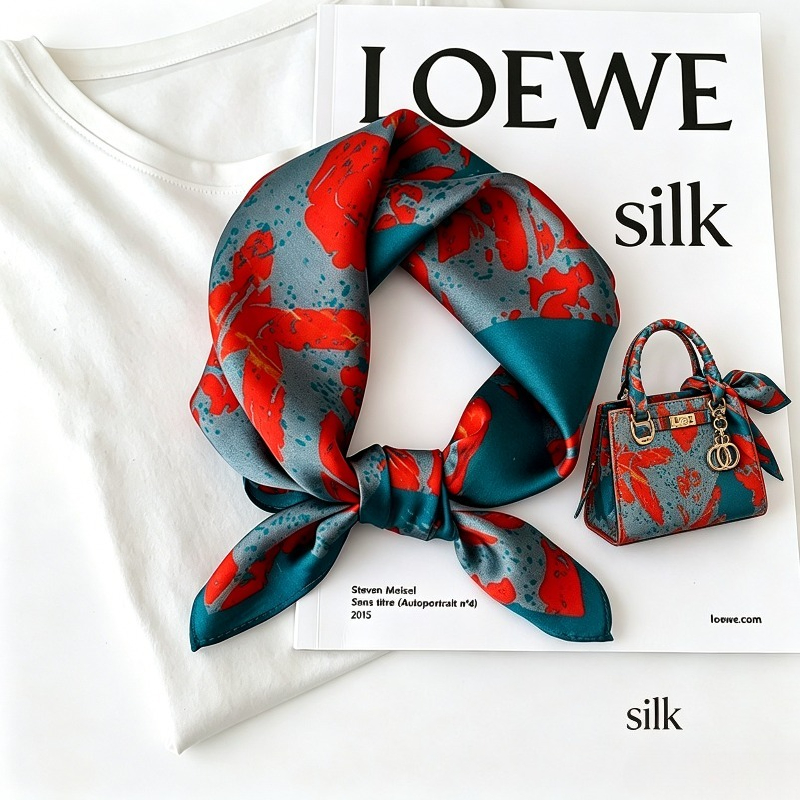Silk Tie Woven - 2026 Yeni Kore Versiyonu İpek Kare