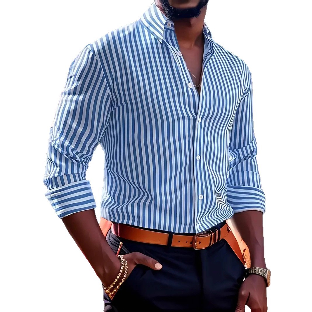 Erkek slim fit çizgili yaka uz - Y2K Formal Wear Men incelemesi ve fiyatı