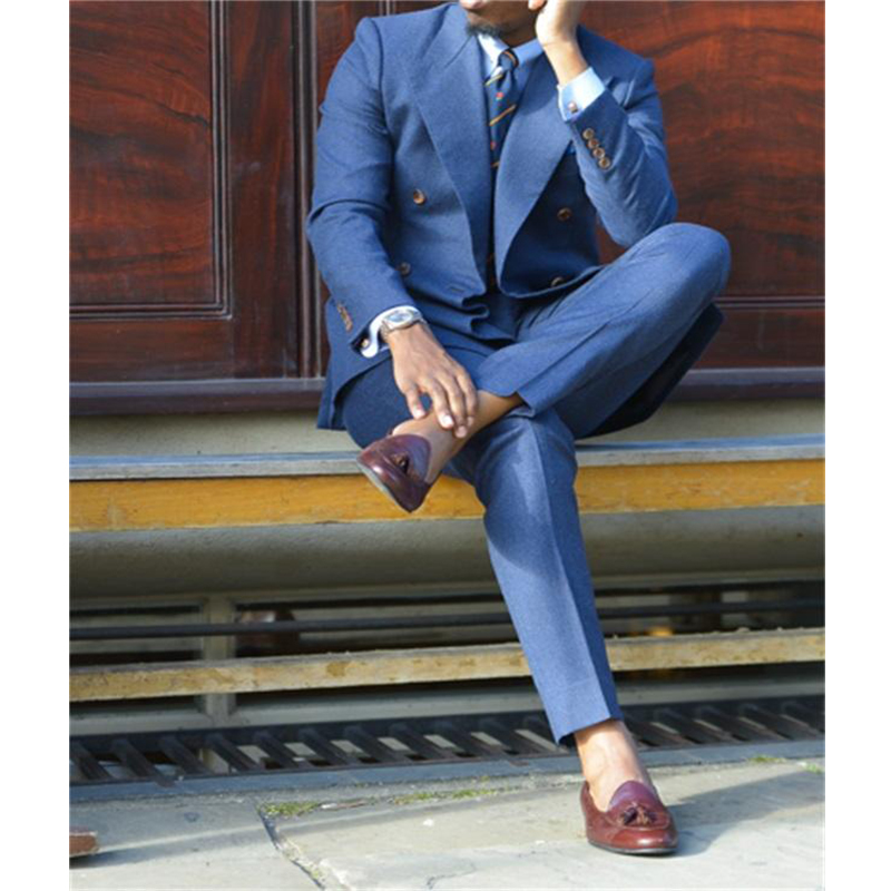 Koyu mavi resmi erkek takım el - Men Formal Wear Blue incelemesi ve fiyatı