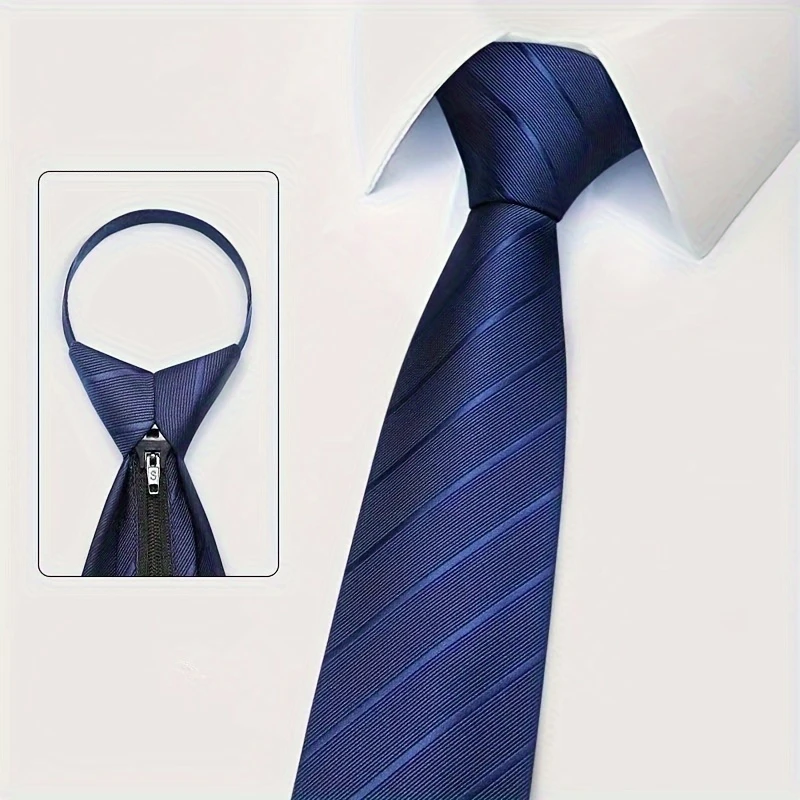 6 adet erkek Zip Kravat Bağlar - Men Formal Wear Blue incelemesi ve fiyatı
